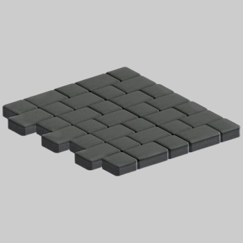 Тротуарная плитка Инсбрук Альт Дуо, 40 мм, Серый, гладкая